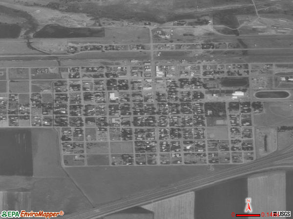 Terry satellite photo by USGS 