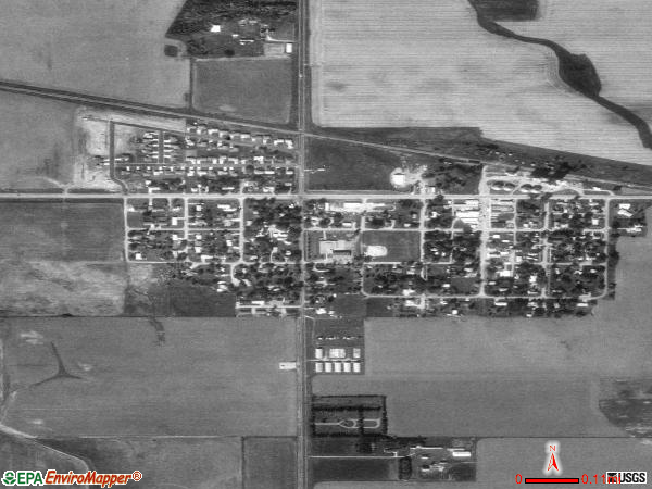 Worthing satellite photo by USGS 