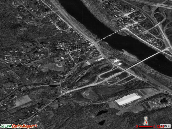 Portland satellite photo by USGS 