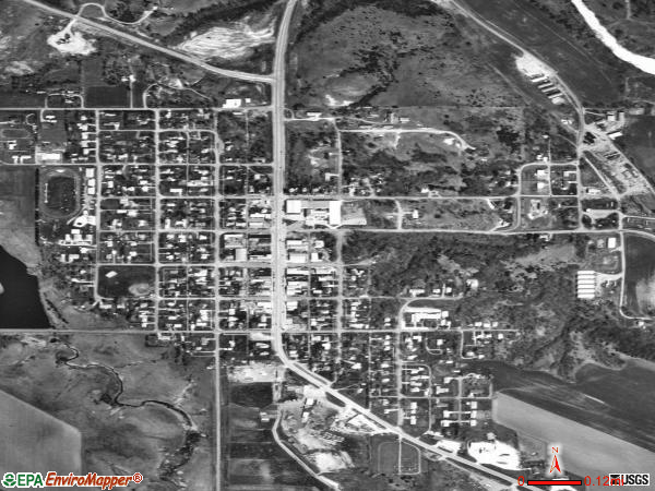 Spencer satellite photo by USGS 