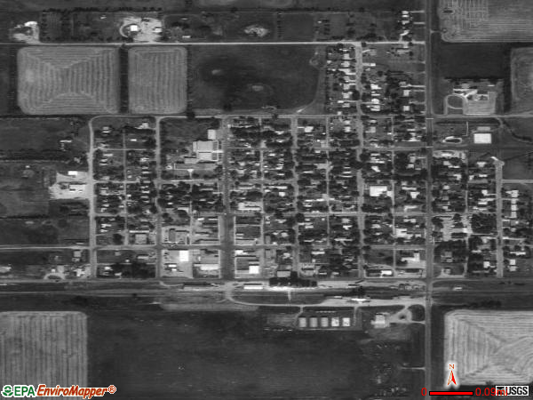 Westhope satellite photo by USGS 