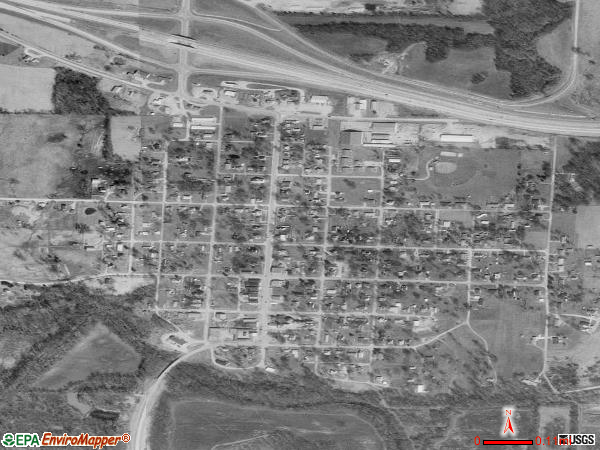 Urich satellite photo by USGS 