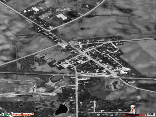 Burlington satellite photo by USGS 