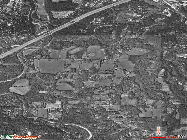 Waite Hill satellite photo by USGS 
