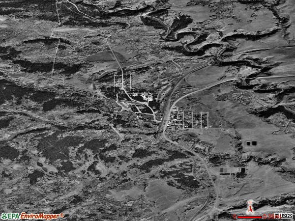 East Glacier Park Village satellite photo by USGS 