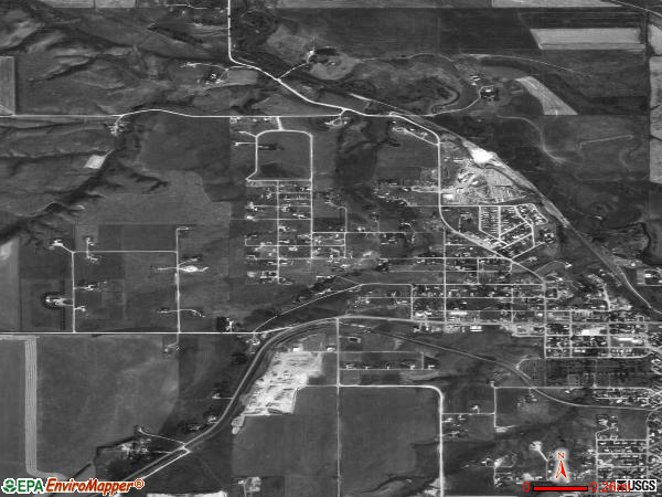 Lewistown Heights satellite photo by USGS 