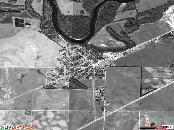 Biggers satellite photo by USGS 