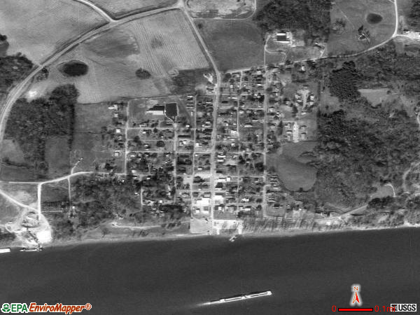 Cave-In-Rock satellite photo by USGS 