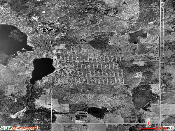 Lost Lake Woods satellite photo by USGS 