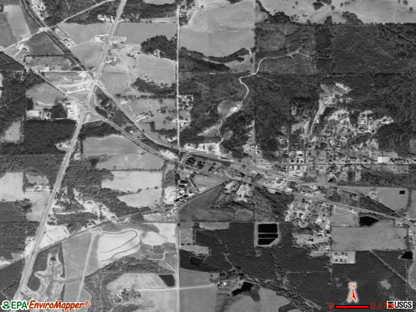 Bassfield satellite photo by USGS 