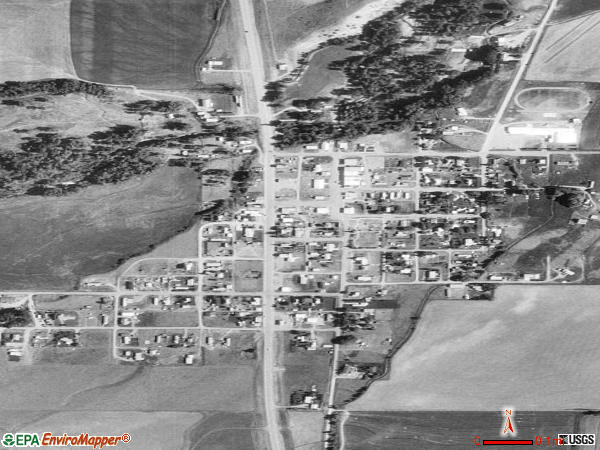 Clyde Park satellite photo by USGS 