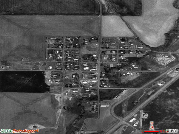 Adams satellite photo by USGS 