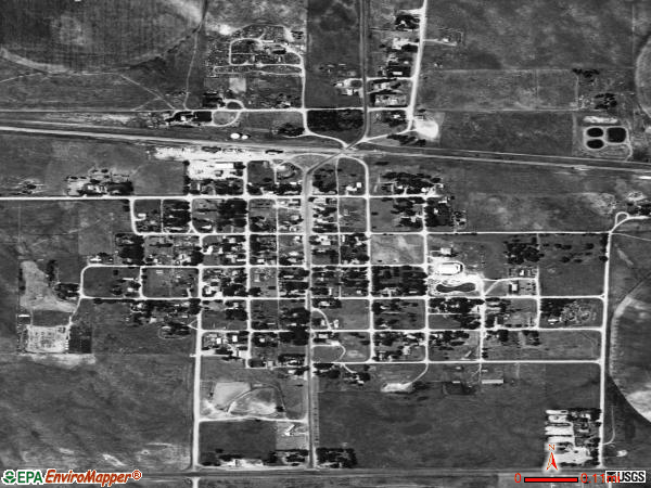 Eckley satellite photo by USGS 