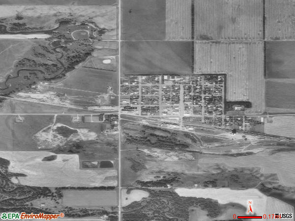 Fordville satellite photo by USGS 
