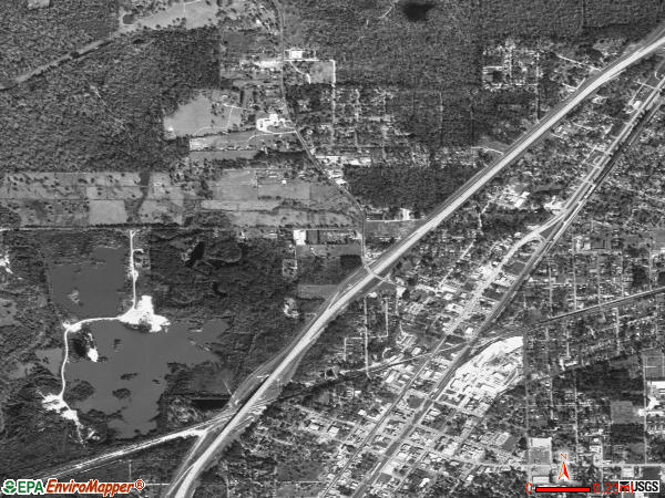 North Cleveland satellite photo by USGS 