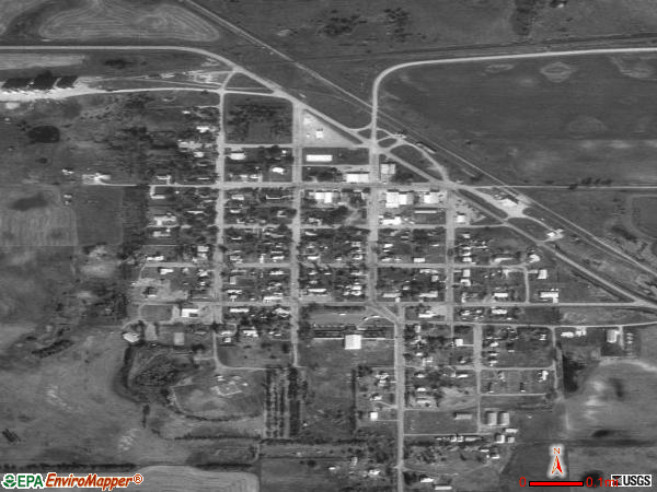 Lansford satellite photo by USGS 