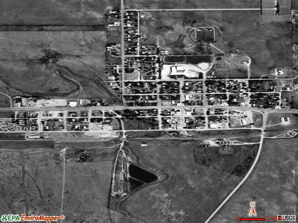 Kit Carson satellite photo by USGS 