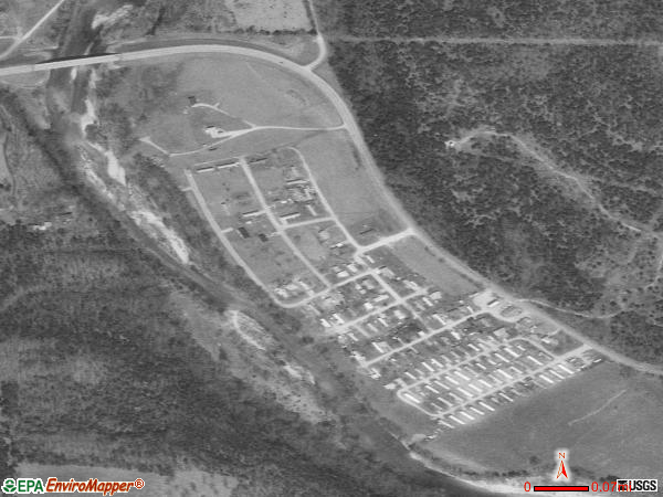 Bull Creek satellite photo by USGS 