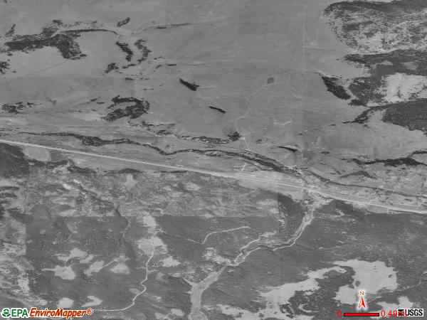 Elliston satellite photo by USGS 