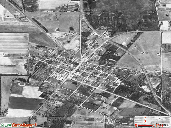 Carbon satellite photo by USGS 
