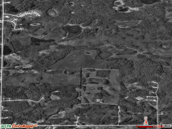 East Dunseith satellite photo by USGS 