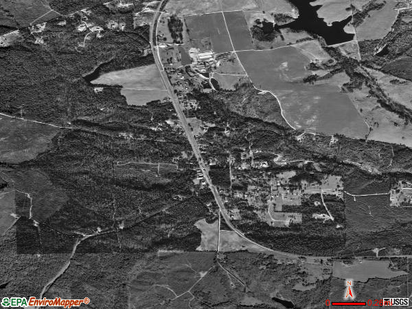 Maxeys satellite photo by USGS 