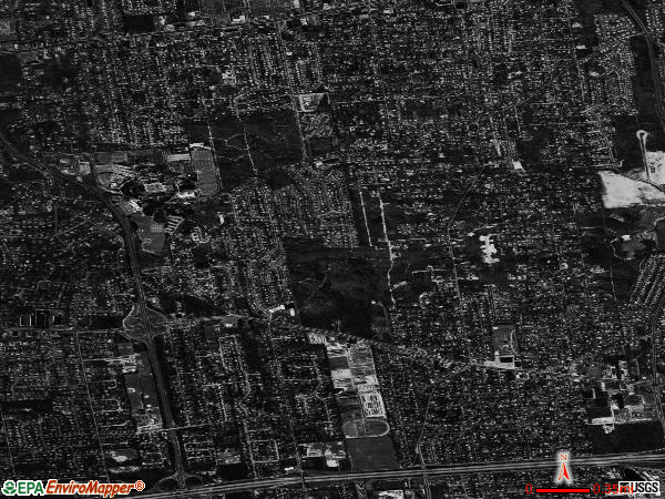 Farmingville satellite photo by USGS 