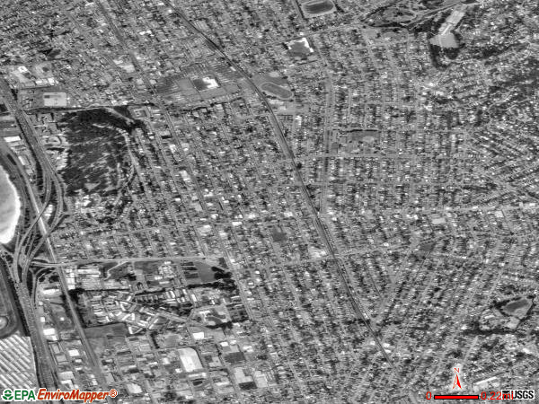 Albany satellite photo by USGS 