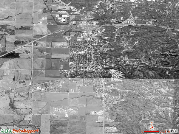 Forrest City satellite photo by USGS 