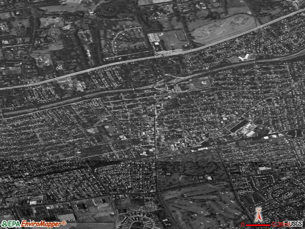 Westbury satellite photo by USGS 