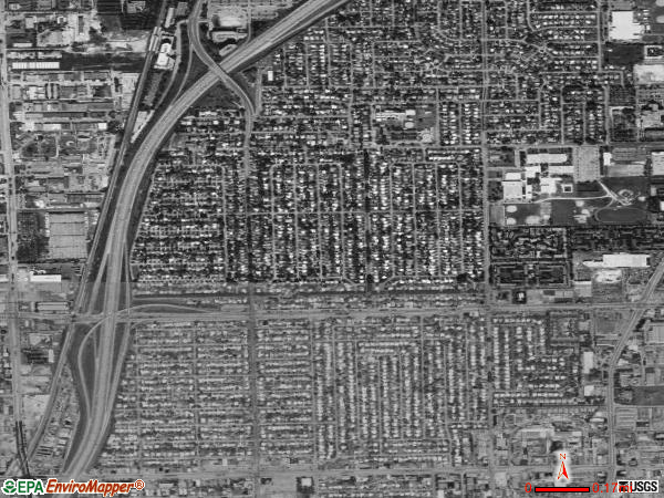 North Andrews Gardens satellite photo by USGS 