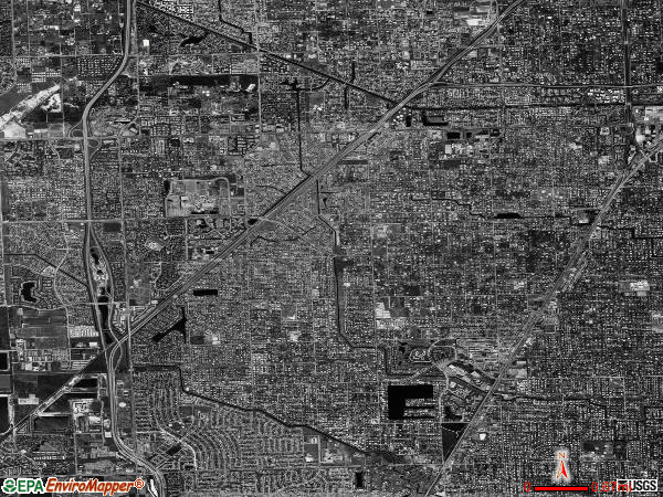 Kendall satellite photo by USGS 