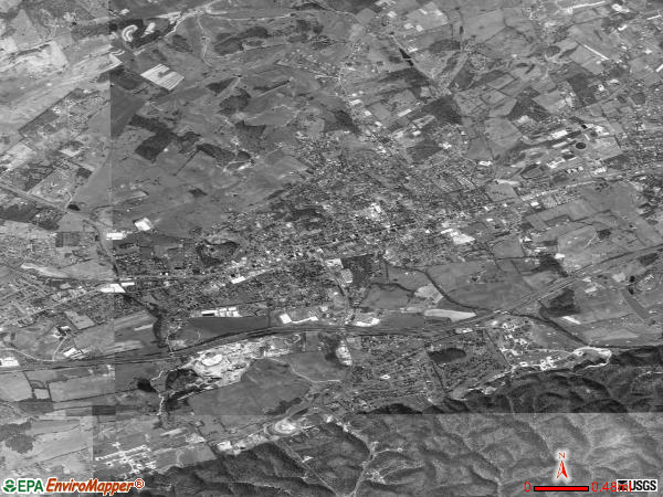 Abingdon satellite photo by USGS 