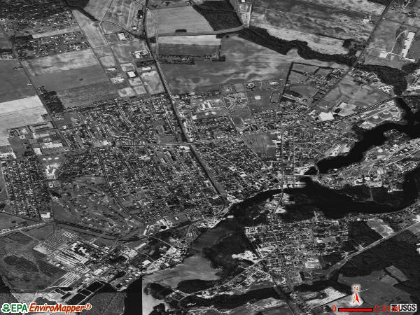 Seaford satellite photo by USGS