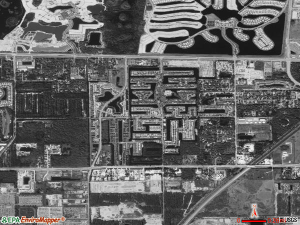 Golden Lakes satellite photo by USGS 