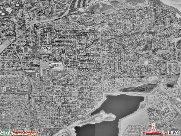 Villa Park satellite photo by USGS 
