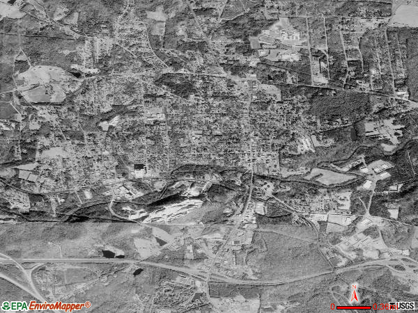 Hillsborough satellite photo by USGS 