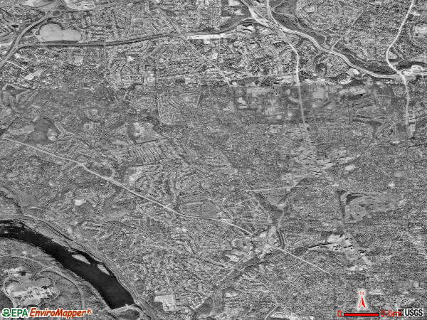 Bethesda satellite photo by USGS 
