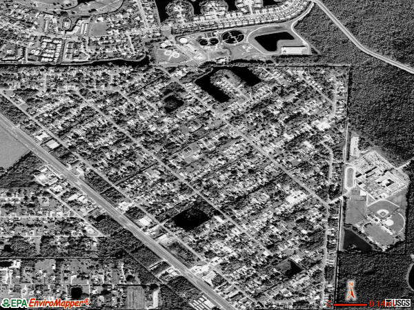Naples Manor satellite photo by USGS 