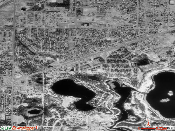 Circle Pines satellite photo by USGS 