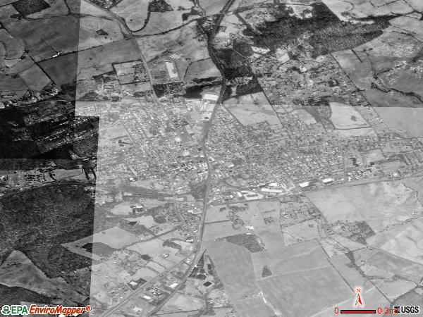 Orange satellite photo by USGS 