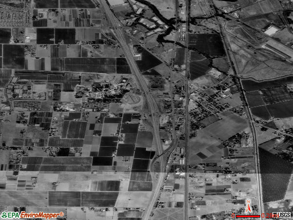 French Camp satellite photo by USGS 