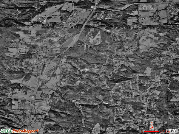 Chattanooga Valley satellite photo by USGS 