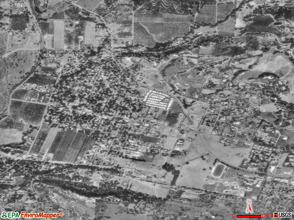 Meiners Oaks satellite photo by USGS 
