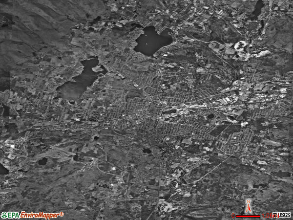 Pittsfield satellite photo by USGS 