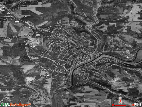 Galena satellite photo by USGS 