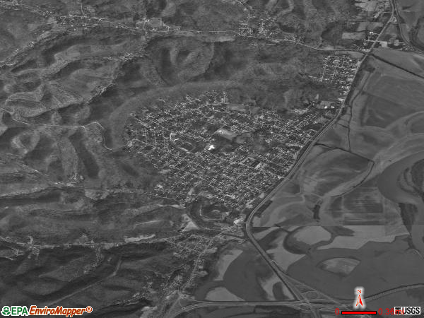 West Portsmouth satellite photo by USGS 