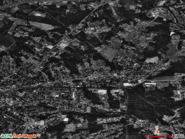 East Gaffney satellite photo by USGS 