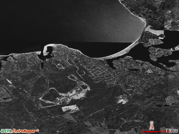 Noyack satellite photo by USGS 