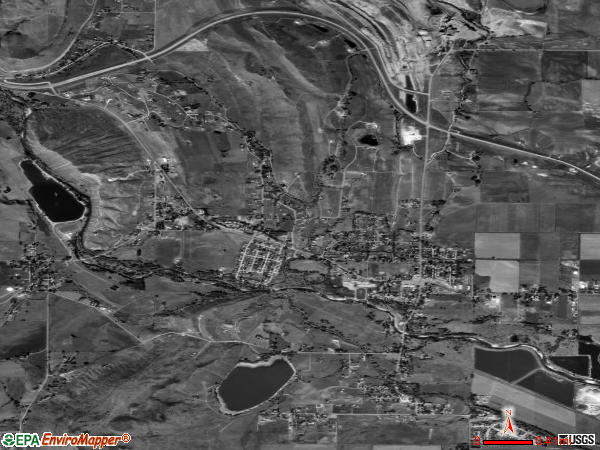 Laporte satellite photo by USGS 